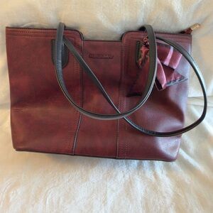 Montana West Deep Burgundy Tote